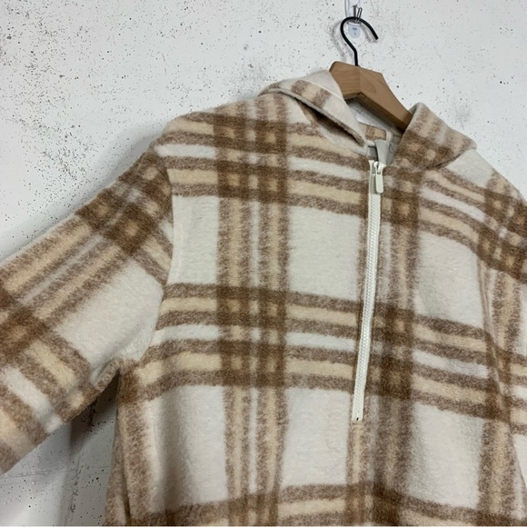 Joie Half Zip Plaid Fleece Pullover Sweater Size Small - Picture 8 of 11